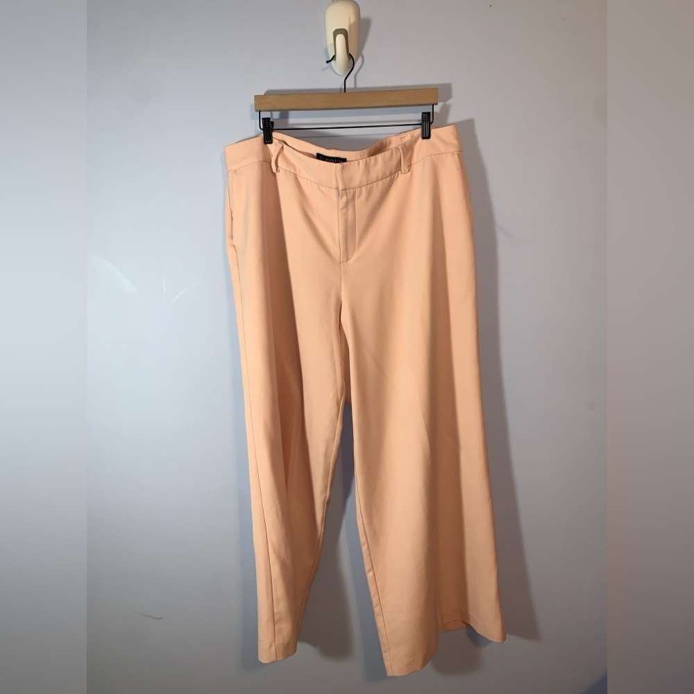 Eloquii womens blush powder pink wide leg Dress Pants size 20 plus dressy